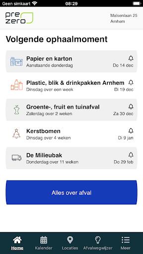 PreZero inzamelwijzer PC