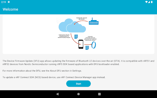 nRF Device Firmware Update PC