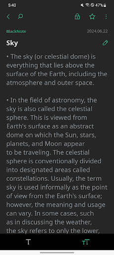 komputer BlackNote Notepad Notes