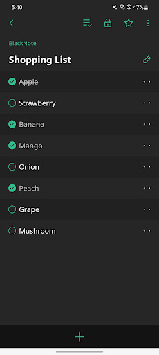 komputer BlackNote Notepad Notes