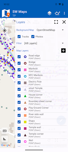 komputer SW Maps - GIS & Data Collector