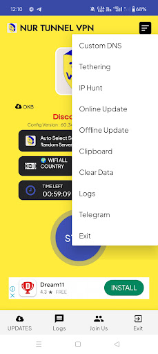 NUR TUNNEL VPN پی سی