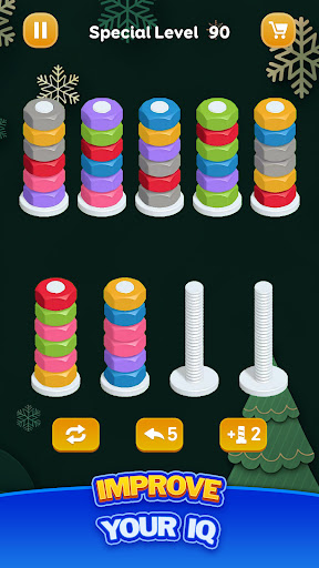 ナット整理・カラーゲーム