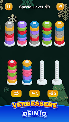 Muttern Sortieren - Farbspiel