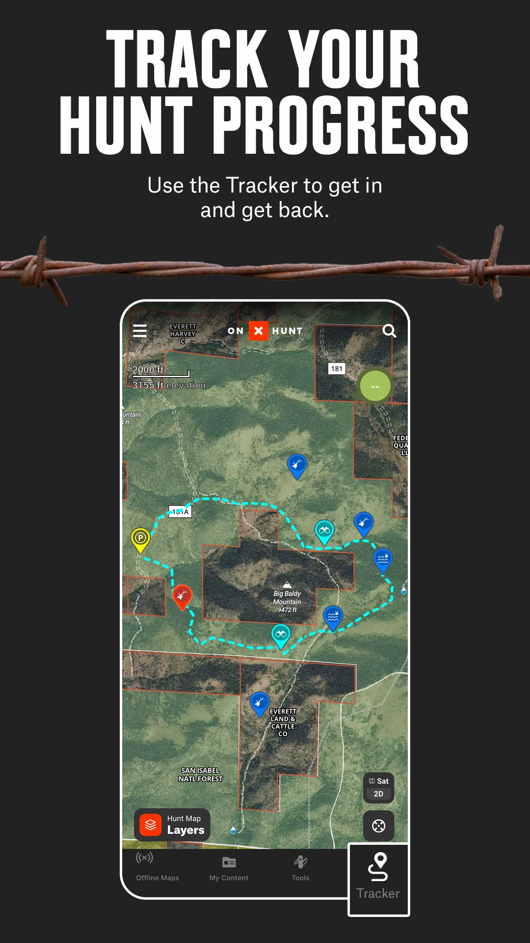 onX Hunt: Hunting Maps, Offline GPS/Nav & Weather ПК