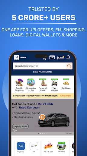 Bajaj Finserv: Loans, UPI & FD para PC