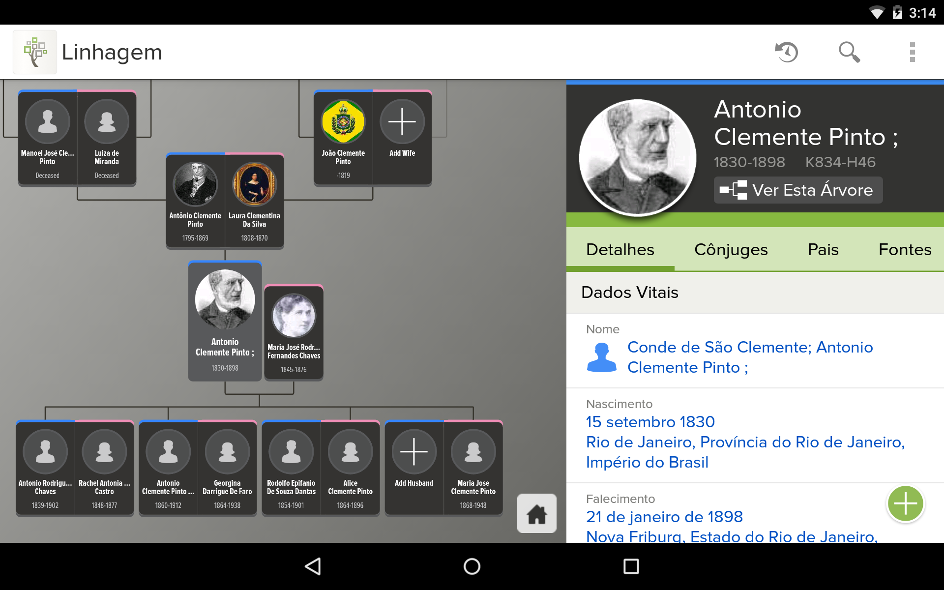Árvore do FamilySearch para PC