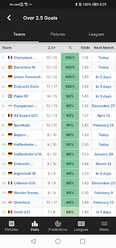 FootyStats - Stats sur le Foot PC