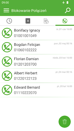 Blokada połączeń, telefoniczna PC