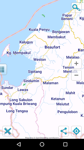 komputer Map of Malaysia offline