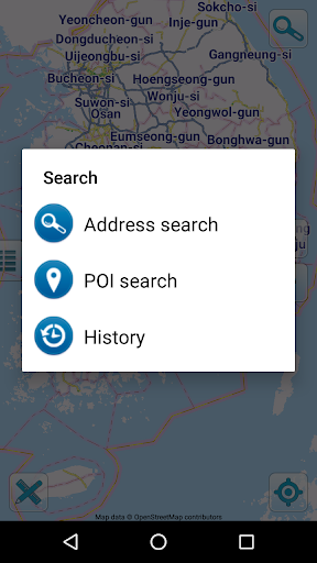 Map of South Korea offline PC