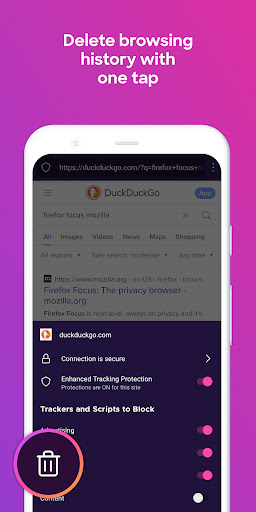 Firefox Focus: web riêng tư PC