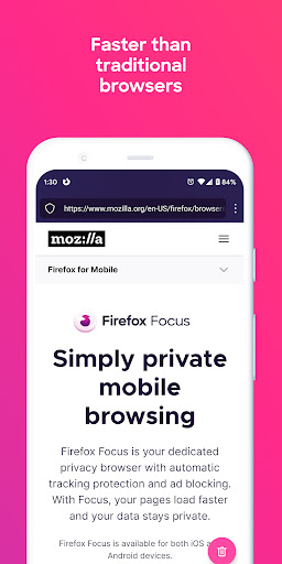 Firefox Focus: web riêng tư PC