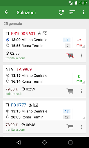 Train Timetable Italy PC