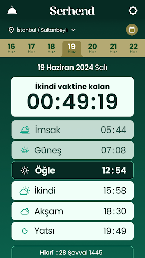 Serhend Takvimi