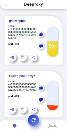 DeeProxy: Proxies for Telegram PC