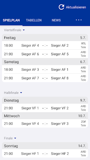 EM Spielplan 2020 2021 - kostenlos - App PC