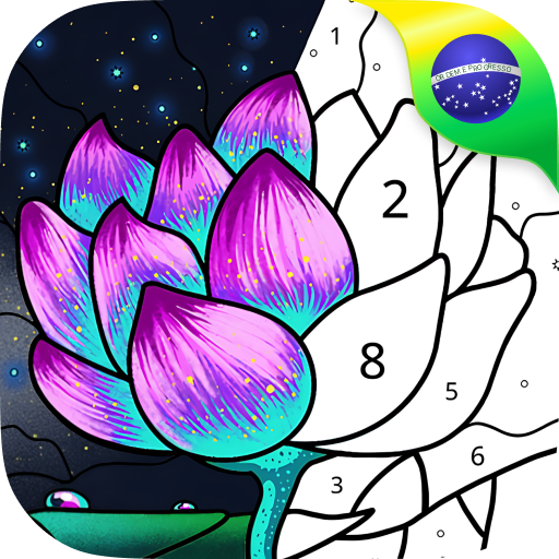 Pintar pelo número - livro de colorir