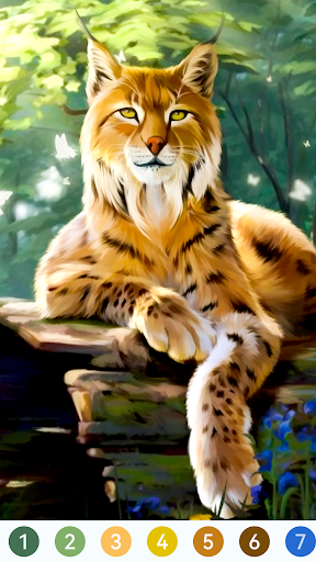 Animal Paint by Number Game
