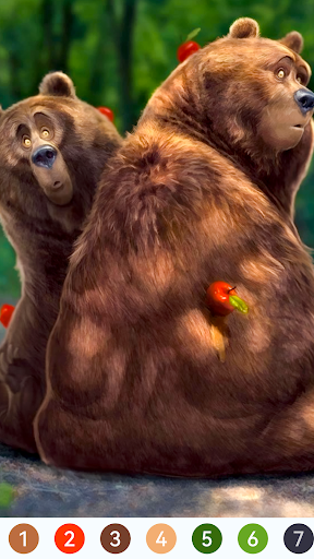 Animal Paint by Number Game
