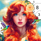 Girls Paint by Number Coloring PC