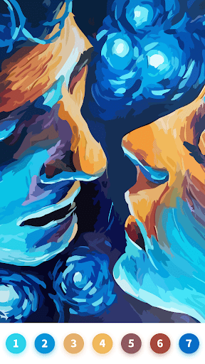 Valentine Paint by Number Game