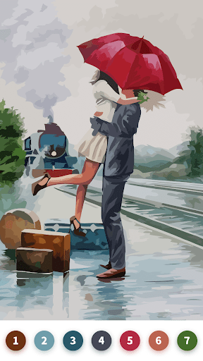 Valentine Paint by Number Game