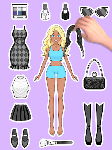 komputer Paper Doll DIY Dress Up Games