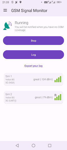 GSM Signal Monitor & SIM Info پی سی