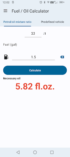 komputer Fuel Oil Mix Calculator