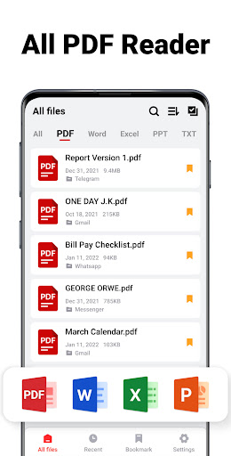 قارئ PDF: عارض PDF، برنامج PDF الحاسوب