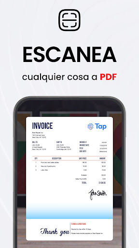 Escáner de cámara a PDF: TapScanner