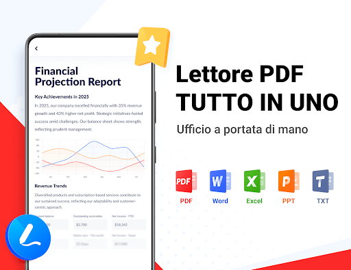 Lettore PDF - PDF Viewer, Docx PC