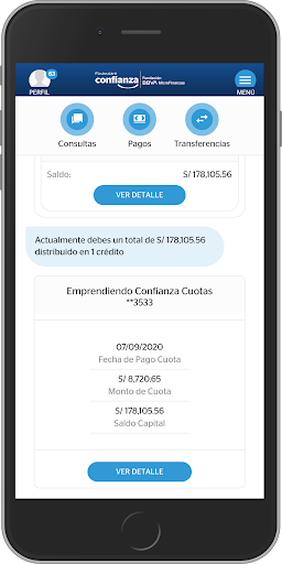 App de Financiera Confianza PC