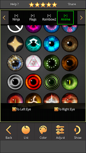 Sharingan - Eye And Hair Color PC