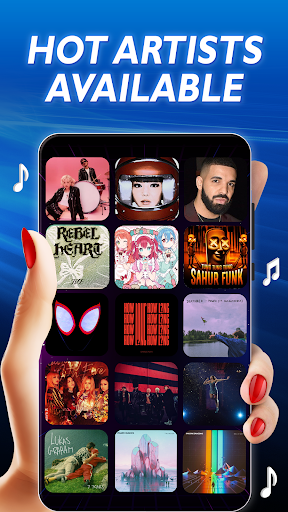 لعبة بلاط إيقاع اللحن والبيانو الحاسوب