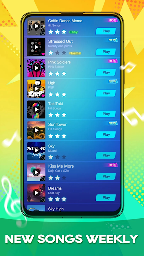 Piano Music Heart: Pop Tiles