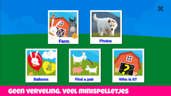 Dieren. Spel voor baby's PC