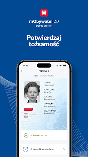 mObywatel – Twoje mDokumenty w smartfonie