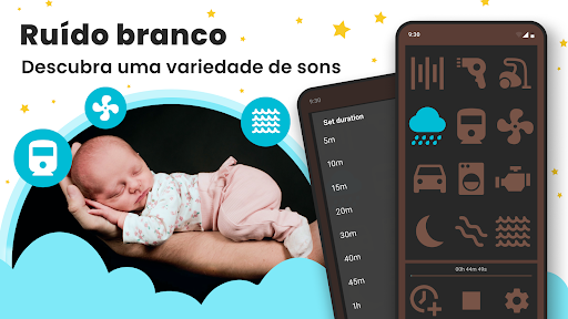 Ruído branco para sono do bebê para PC