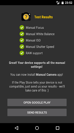 Manual Camera Compatibility PC