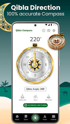 komputer Qibla Compass- Qibla Direction
