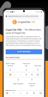 CryptoTab Browser Pro—mine on a PRO level PC