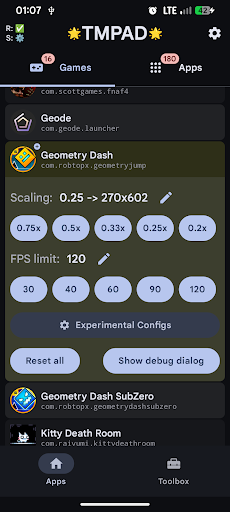 komputer TMPAD: Game Mode Booster