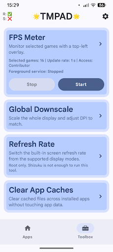 TMPAD: Game Mode Booster