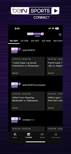 beIN SPORTS CONNECT الحاسوب