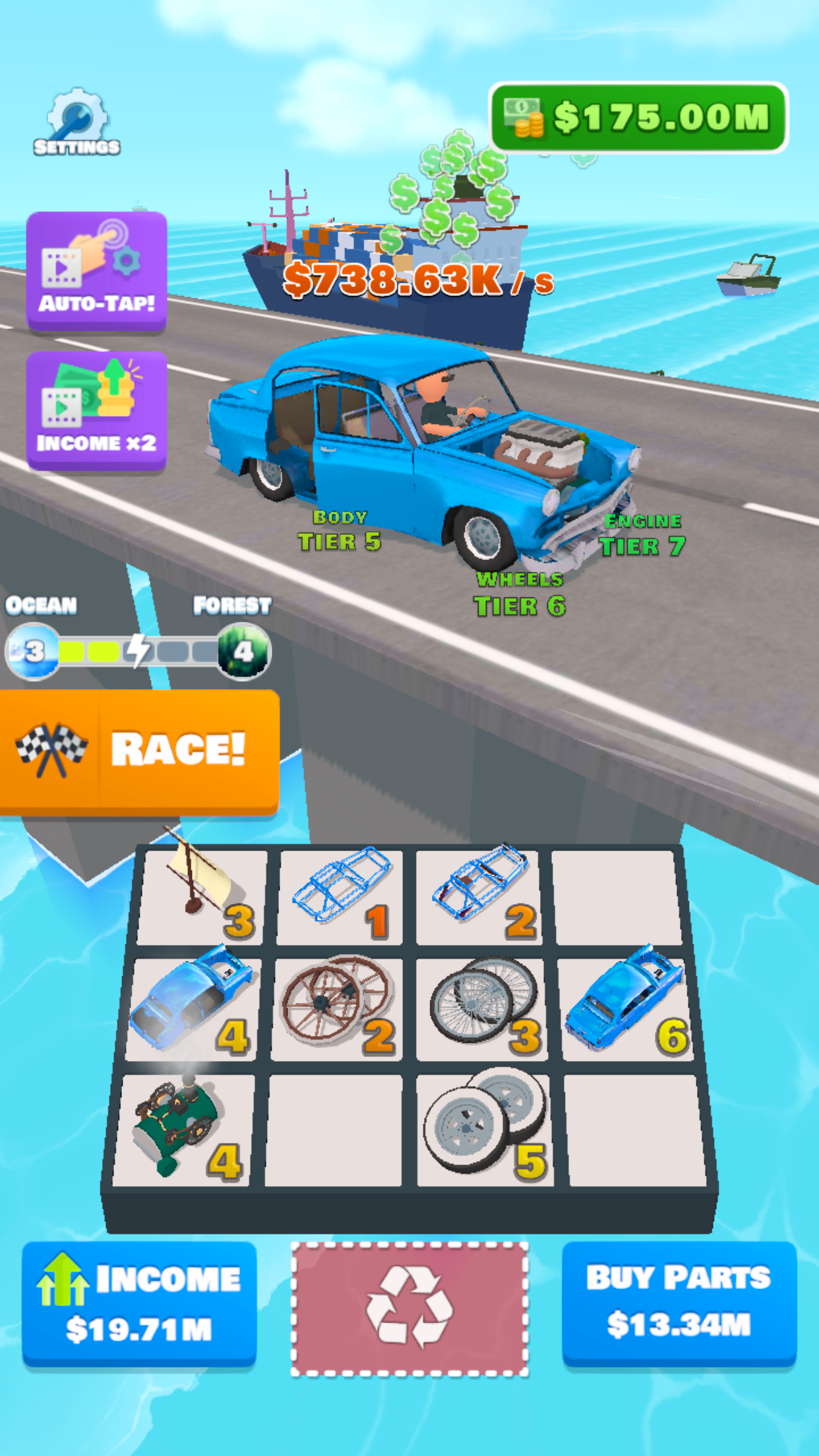 Скачать Idle Racer — 3D машины и гонки на ПК с MEmu