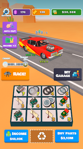 Idle Racer: Dokun ve yarış PC