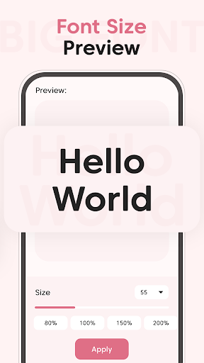 Big Font : Change Font Size