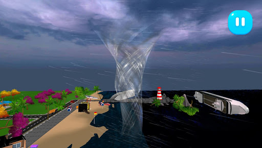 komputer Tornado Rain and Thunder Sim